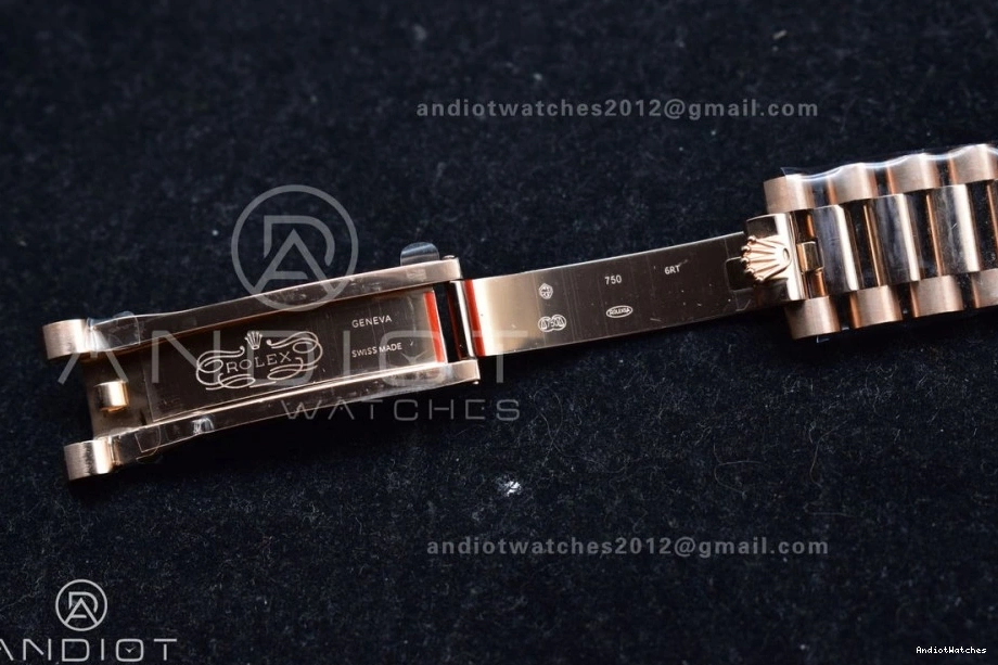 36 with DayDate Diamond 671 Weight) RG Steel (Gain vr3255 QF Dial President Best Square Original Bracelet on Grey V5 904L Edition 0408